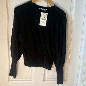 Zara Black Crew Neck Sweater
